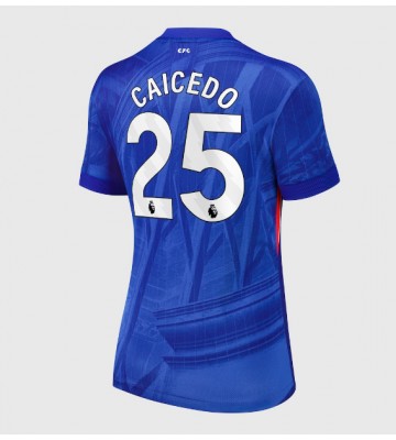 Chelsea Moises Caicedo #25 Replika Hemmatröja Damer 2025-26 Kortärmad